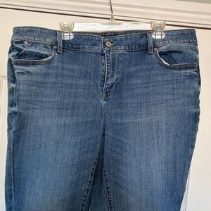 Talbots Women's flawless five pocket Jeans in Denim Blue Boyfriend cut sz 18w